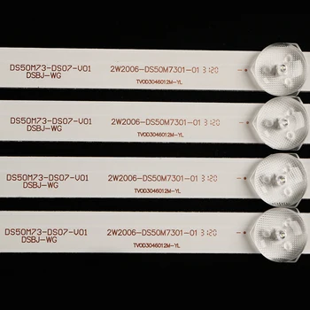 10pcs LED Osvetlitvijo trakovi za 49inch 50 inch akai aktv505 TV DS50M73-DS07-V01 DSBJ-WG 2W2006-DS50M7301-01