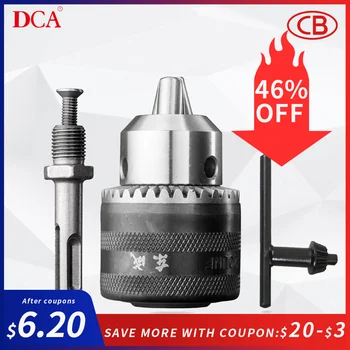 DCA 1pcDrill Chuck Plastično Ohišje za 0,8-13mm brez ključa Vrtalne Vpenjalne Adapterjem Orodje Pribor za Električno opremo Za Vrtanje