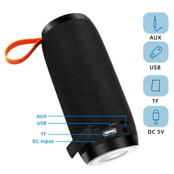 Zvočnik Bluetooth Prenosni Brezžični Bas Stolpec Vodoodporni Zvočniki Podporo AUX TF USB FM Soundbar Subwoofer TG Prvotne blagovne Znamke