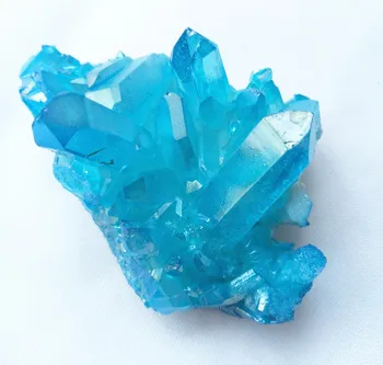 85grams prevleko iz Titana quartz gruče naravnih quartz crystal blue angel aura gruče osebkov zdravljenje