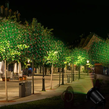 Božič Rdeče in Zeleno Laserski Projektor Luči Nepremočljiva Zunanji Vrt, Dvorišče Krajine Reflektorji za Počitnice Stranke Dogodkov