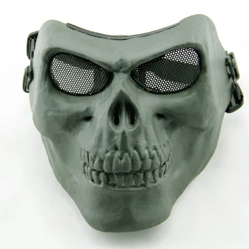 M02 Lobanje Okostje Airsoft Paintball Maska Poln Obraz Pustne Maske Black Lov Vojaške Vojske Taktično Wargame Maske