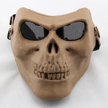 M02 Lobanje Okostje Airsoft Paintball Maska Poln Obraz Pustne Maske Black Lov Vojaške Vojske Taktično Wargame Maske