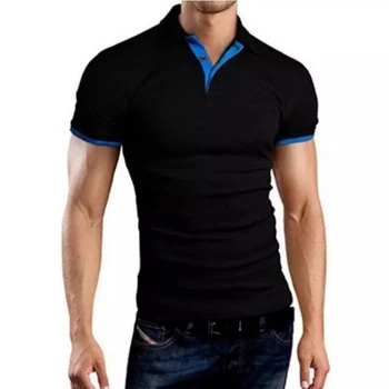 Poletje kratek sleeve majica polo moški ' s River moda priložnostne slim fit dihanje poslovni moške poio majica