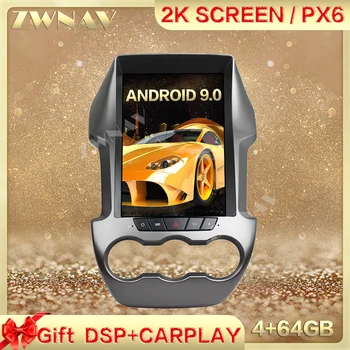 DSP Carplay Tesla zaslon 4+64 G Android 9.0 Avto Multimedijski Predvajalnik Za Ford Ranger F250 2008-2012 GPS Radio, Auto stereo vodja enote