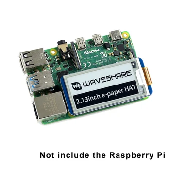 2.13 palčni e-Knjiga KLOBUK za Raspberry Pi 4 250x122 Resolucija E-Ink Zaslon SPI Vmesnik Podpira Raspberry Pi/ Arduino/STM