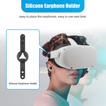 Zmanjšanje hrupa VR Igra V uho Čepkov Žične Slušalke Levo Desno Ločitev za -Oculus Quest 2 VR Slušalke Pribor