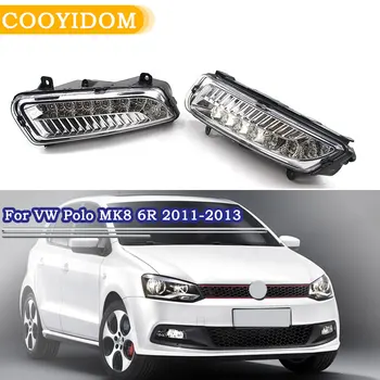 COOYIDOM LED spredaj meglo lučka DRL Za VW Volkswagen Polo MK8 6R 2011 2012 2013 sprednji odbijač lučka lučka 6RD 941 699 6RD 941 700