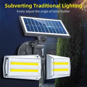 Vrtljiv Mikrovalovna 20W LED 80 COB Sončne Luči za Vrt Svetlobe Dekoracijo na Prostem Stenska Svetilka IP65 PIR Senzor Gibanja Solarna Svetilka
