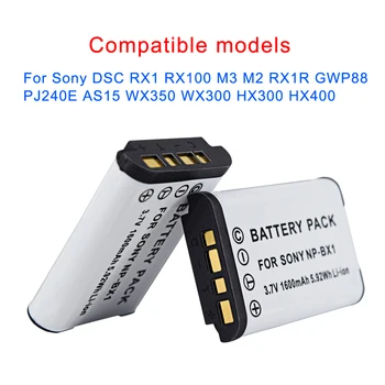 Palo NP-BX1 baterija Za Sony NP BX1 npbx1 np bx1 polnilec Za sony DSC-RX100 DSC-WX500 IV HX300 WX300 HDR-AS15 X3000R
