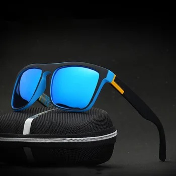 Mat Okvir Polarizirana sončna Očala Moški/Ženske Vožnje Očala Očala Šport na Prostem Anti-Spravilo UV Zaščito Pravokotnik Sunglass