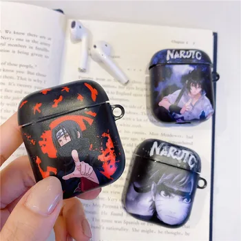 Mat Naruto Uzumaki Uchiha Itachi Uchiha Sasuke Brezžične Bluetooth Slušalke Primerih Za Apple Airpods 1/2 Silikonski Slušalke Pokrov