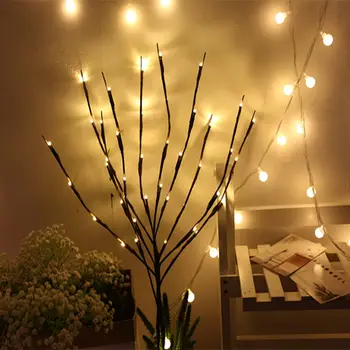 LED Veje Vrbe Lučka Cvetlični Luči 20 Žarnice dekoracija za dom Božično zabavo Vrt Poroko, Rojstni dan Valentine' Dan Darilo
