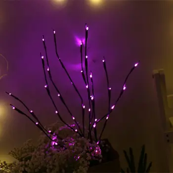 LED Veje Vrbe Lučka Cvetlični Luči 20 Žarnice dekoracija za dom Božično zabavo Vrt Poroko, Rojstni dan Valentine' Dan Darilo