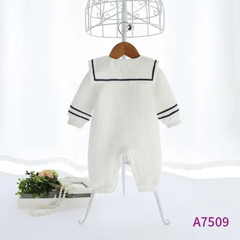Otroška Oblačila 2020 Pozimi Nov Baby One-Piece Mornarice Kolegij Slog Otroka Debel Toplo Romper Plazil Oblačila Baby Girl