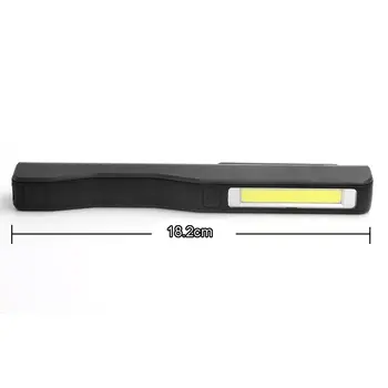 Mini Pero Tip COB LED Svetilka Večfunkcijsko Baklo Luči Magnetni Delovnih Pregled Lučka za Polnjenje po vmesniku USB Žep Svetlobe