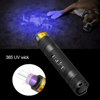 Mini UV Svetilko Zoomable 365nm Ultra Vijolična Svetloba Pet Scorpion Madeže Urina Detektor USB polnilne Lov Marker Checker