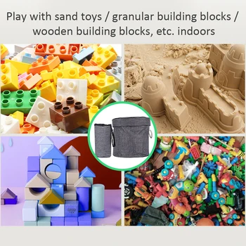 Nov Prenosni Otroci Igrače Vrečko Za Shranjevanje In Predvajanje Mat Lego Igrače Organizator Vrvico Torbica Je Modni Praktično Shranjevanje Vrečk