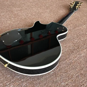 Tiger Plamen po meri električna kitara,črna pickguard,Sunburst gitaar,Mahagoni telo.glasbila .resnično fotografije