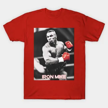 Iron Mike Tyson T-Shirt Boksarski Prvak Obletnico Bombaž O-Vratu Kratkimi Rokavi Moški Majica s kratkimi rokavi Novo Velikost S-3XL