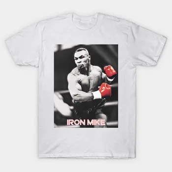 Iron Mike Tyson T-Shirt Boksarski Prvak Obletnico Bombaž O-Vratu Kratkimi Rokavi Moški Majica s kratkimi rokavi Novo Velikost S-3XL