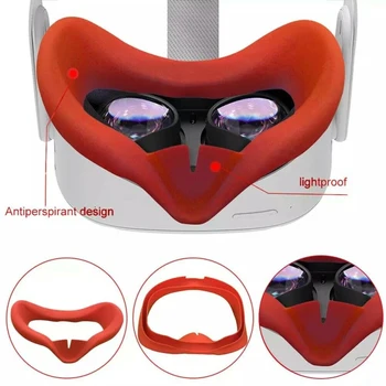 Oči Masko Kritje za Oculus Quest 2 VR Očala Silikonski Anti-znoj Svetlobe, Blokirno zaščito Oči Kritje Primera VR Dodatki