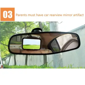 Baby Avto Rearview Mirror Varnostni Avto Rearview Mirror, Ki Je Primerna Za Otroka Rearview Mirror Široko Kristalno Jasno Področju