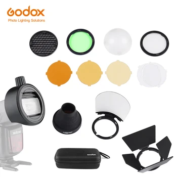 Godox S-R1/AK-R1/BD07/H200R/AD-P/AD-L/EC200 Bliskavica Speedlight Adapter Skedenj Vrata, Snoot, Barvni Filter Reflektor ZA AD200 PRO