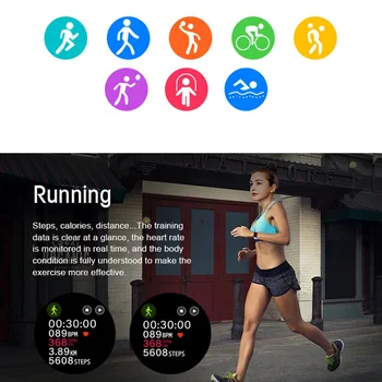 SKMEI P22 Moški Ženske Pametno Gledati Šport Fitnes Tracker Srčni utrip, Krvni Tlak kisika Monitor IP67 Smartwatch Za Android IOS