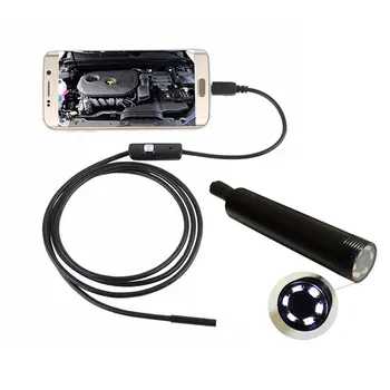 5M Endoskop Fotoaparat Prilagodljiv IP67 Nepremočljiva Pregled Borescope CMOS Kamera za Android 6 LED Nastavljiva