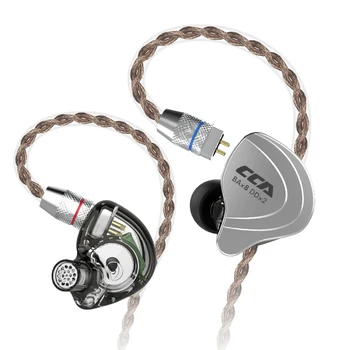 CCA C10 4BA+1DD Hibridni V Uho Slušalke DJ HI-fi Monito Teče Športne Slušalke 5 pogonska Enota Slušalke Snemljiv Odklopite Kabel 2PIN