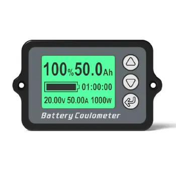 TK15 50/100A Coulomb Števec Zmogljivost Baterije Tester LCD-Zaslon Litij-Monitor M19 20 dropship