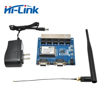 Brezplačna Dostava HLK-RM08K MT7688K čipov serijska WIFI modul štiri ethernet vmesnika UART za brezžični modul smart board zamenjajte RM04