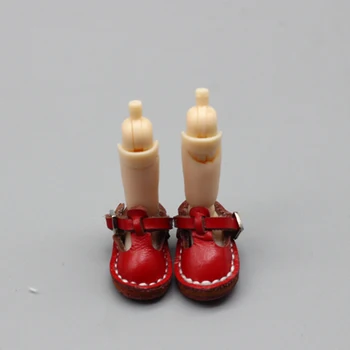 2.3 cm mini čevlji za obitsu OB11 BJD 11 CM lutka, Srčkan, športni čevlji žogo skupnih lutka Ročno izdelane usnjene čevlje