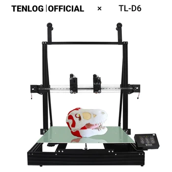 TENLOG TL-D6 Neodvisni Dvojno Iztiskanje 3D Tiskalnik Velika Tiskanja Velikost LCD zaslon na Dotik