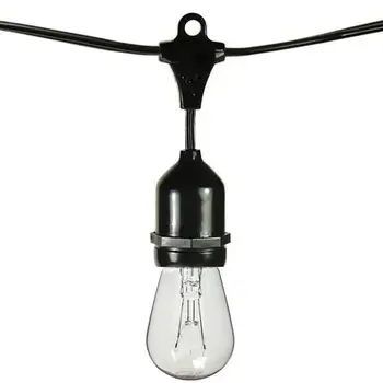 Vintage 11W Edison Žarnice 48 Ft Bistro Luči Nepremočljiva Prostem Žarnice Niz Luči