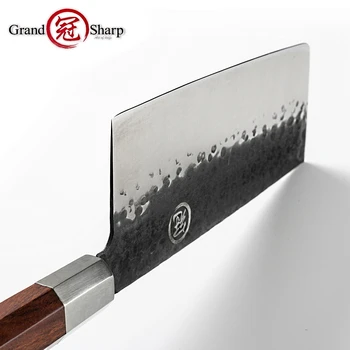 Ročno Kitajski Cleaver 7.5 palčni Kuhar Nož za Rezanje Kuhanje Orodje Ročno Kovani Visoko vsebnostjo Ogljika iz Nerjavečega Jekla Sekljanje Zelenjave