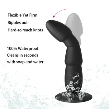 Brezžični Moški Prostate Massager Analni Vibrator Silicone10 Hitrosti Butt Plug Spolnih Igrač za Moške Analni Igrače Moški Masturbator za Odrasle