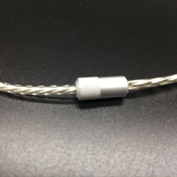 Mehko nadgradnjo kabel za Sennheets ie80 silver plated DIY slušalke Za Shure SE215 SE535 Slušalke fone de ouvido slušalke