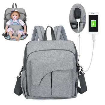 2019 Plenic Vrečko USB Nappy Torba Nepremočljiva Porodniškega Potovanja Nahrbtnik Oblikovalec Baby Nego Voziček Torbici Sedež Baby Nego Vrečko Nova