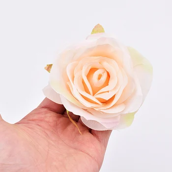 30pcs 8 cm Bele Vrtnice Umetne Svile Cvet Glave DIY Cvet Steno Poroka Dekoracija dodatna Oprema Scrapbooking Obrti Ponaredek Cvetje