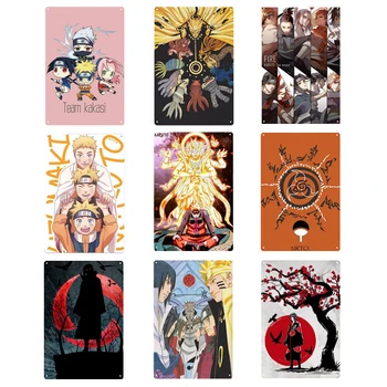 Retro Kovinski Tin Prijavite Plakat Anime Naruto Kovinski Znak Objave Matične Plošče, Kovinske Vintage Doma Dekor Wall Art Bar Dekoracijo