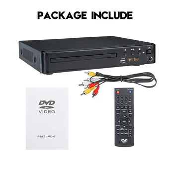 1080P Full HD HDMI Multi Regiji, Predvajalnik DVD-jev Digitalni Stereo zvokom v Video CD diskov CD Predvajalnik, USB 2.0 3.0 MP3 Predvajalnik DVD-jev+Daljinski upravljalnik