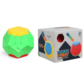 ShengShou Prvotni Načrt Megaminx Magic Cube 3x3 Stickerless Twisty Skew Kocka Wumofang 3 Plasti Kocka Uganka Cubo Magico Igrače
