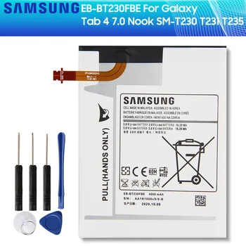 SAMSUNG Original Tablet Baterija EB-BT230FBE EB-BT239FBU EB-BT239ABE Za SAMSUNG Galaxy Tab 4 7.0 SM-T230 SM-T231 SM-T235 4000 mah