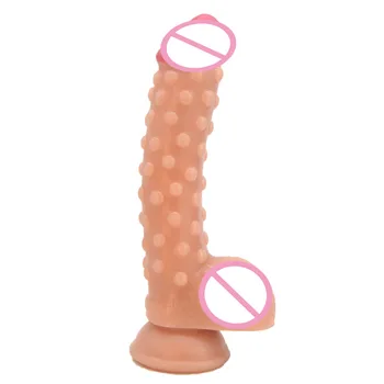 3.5 cm Premer 18,5 cm Dolgo Velik Penis Ženska Masturbacija G-spot Vibrator s Sesalno Pokal Adult Sex Igrače