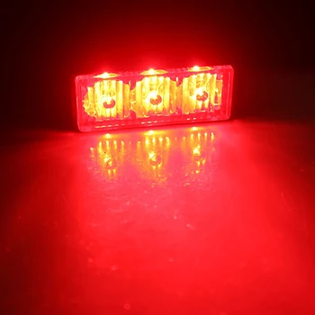 Nlpearl Avto Svetlobe Sklop 3-LED 12V Led Stroboskopske Luči Bela/Rdeča/Rumena Avto Stranska Svetloba Univerzalno Utripajoča Lučka Led Za Tovornjake
