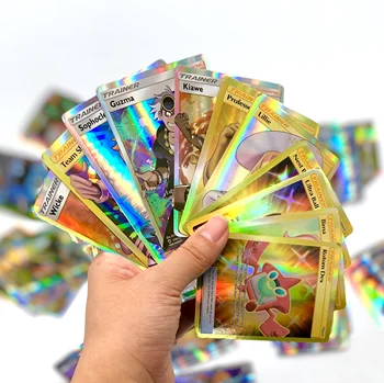 2020 Novo 60/100/200/300 Kos Pokemones kartico Vmax kartico GX tag team EX Mega plezati kartica Igre Bitka Carte Trgovanje Otrok Igrača