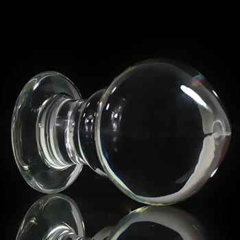 Premer 62mm big analni čep Pregleden kristalno steklo analni čep odraslih spolnih igrač za moške gay masaža stekla butt plug