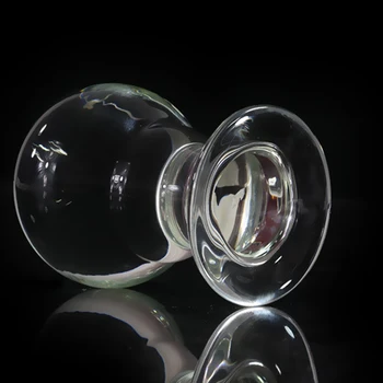 Premer 62mm big analni čep Pregleden kristalno steklo analni čep odraslih spolnih igrač za moške gay masaža stekla butt plug